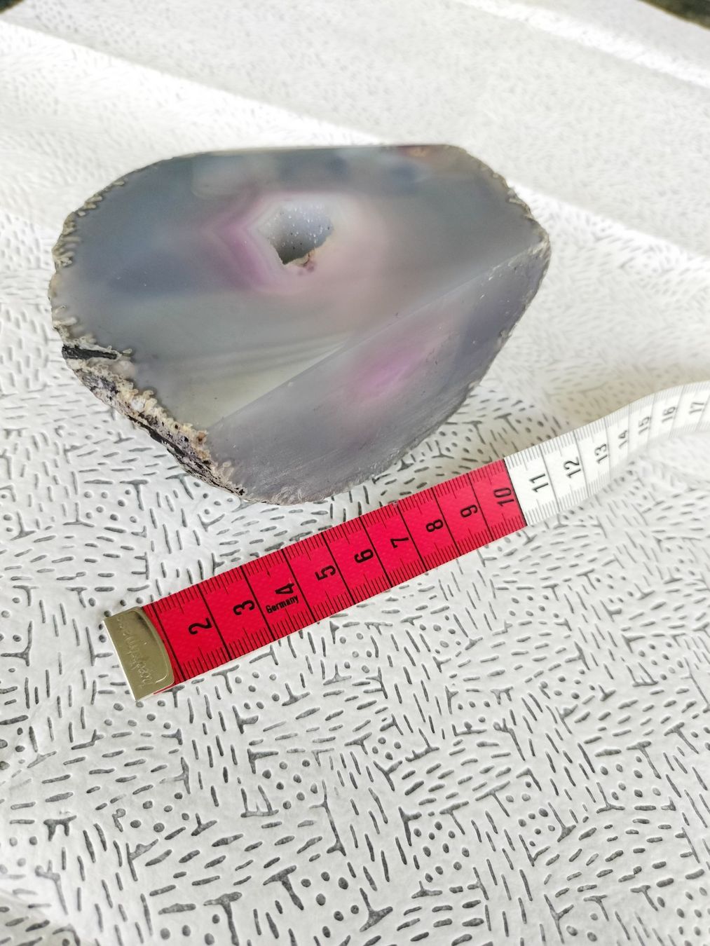 Minerali & Pietre curative: Tranche d'agate (variété de calcédoine) 693 gr – Usato da Cortaillod venduto da rozinna 3