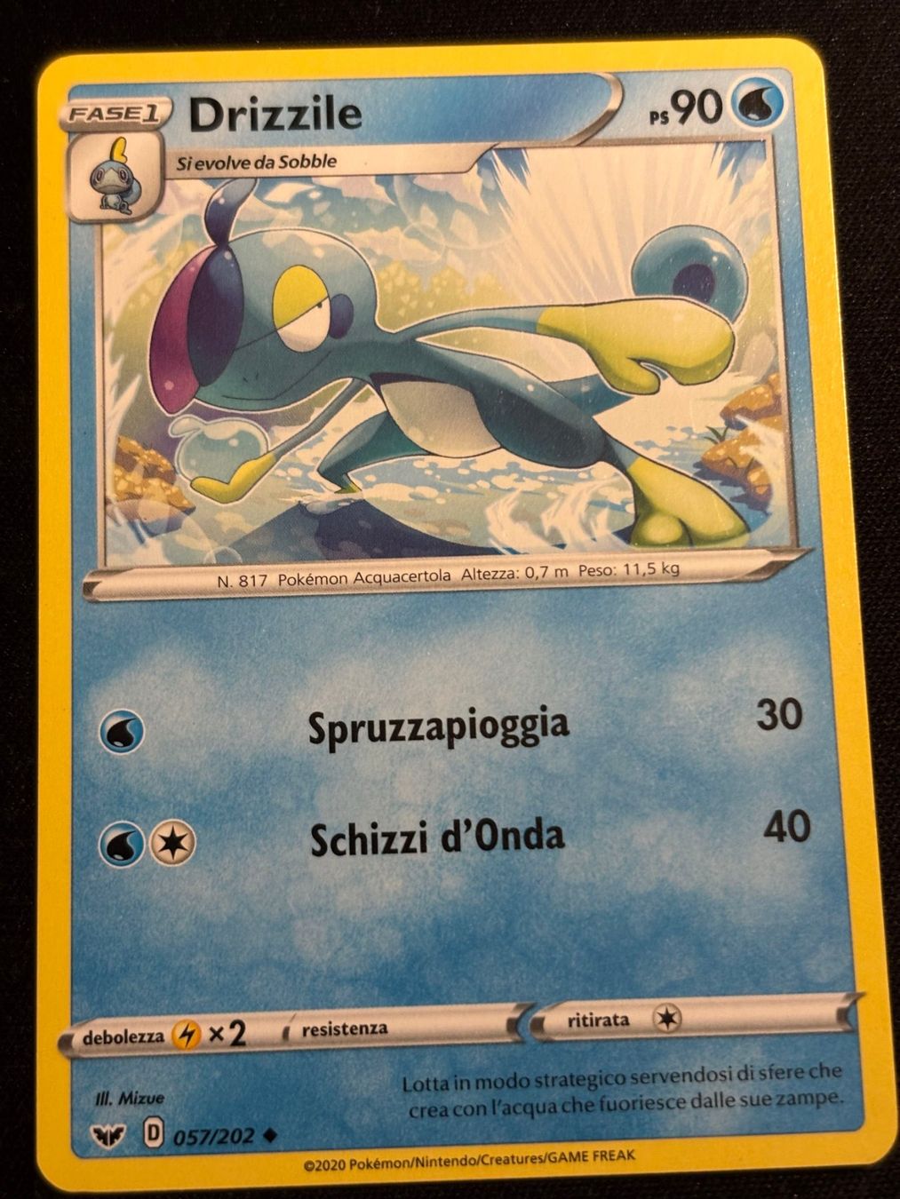 Pokémon Carte collezionabili: Pokemon Drizzile - Sword-Shield 57/202 - Italiano – Usato da Bern venduto da Big_GS