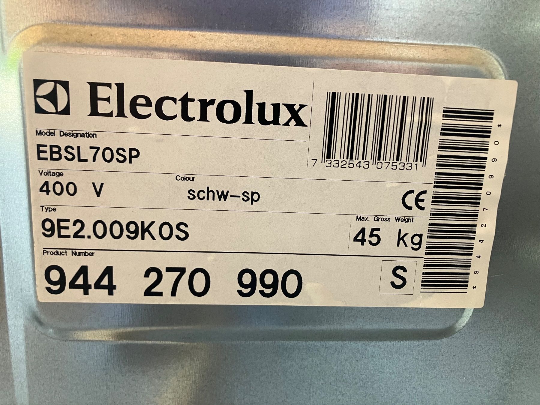 Electrolux Appareils de cuisine: Elektrolux Profi Steamer EBSSL70SP – D'occasion à Hombrechtikon par Uese007 2