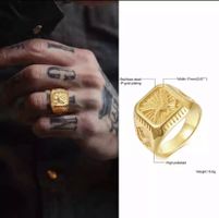 Bald Eagle signet ring for men