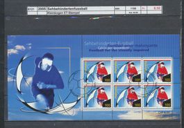 2005 "Sehbehindertenfussball", Kleinbogen, ET - Stempel