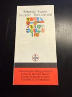 UBS Schweiz Karte von 1989 - Top Zustand - Rarität!