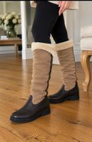 Winterstiefel gefüttert Leder Vibram Sohle Grösse 38