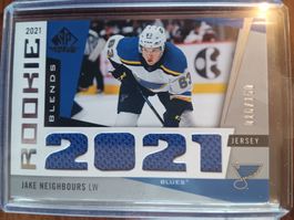 Eishockey Karte NHL Jake Neighbours Memorabilia