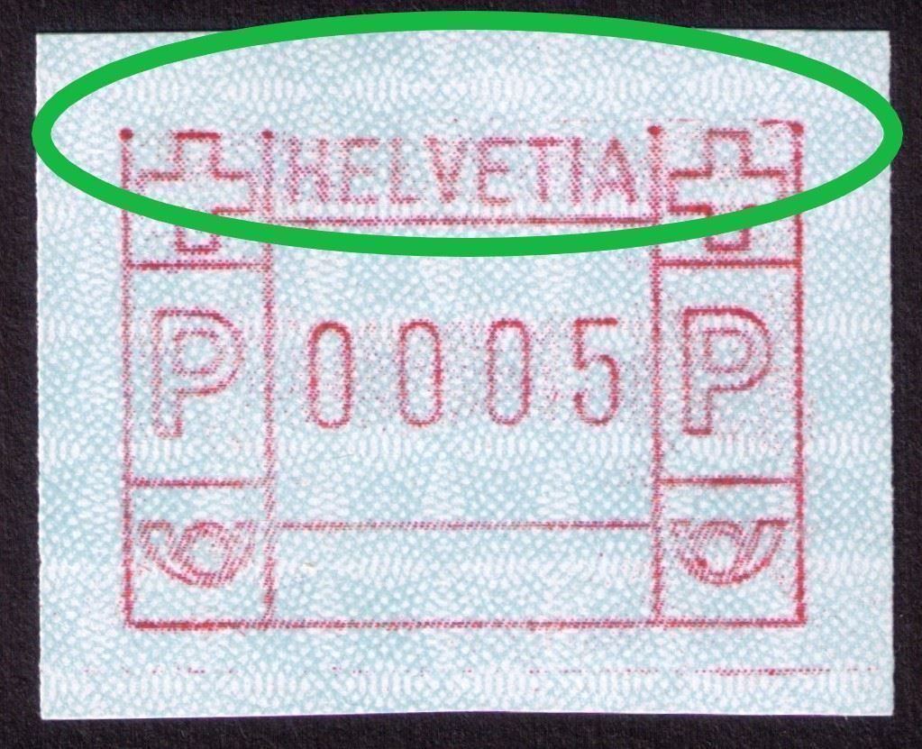 Tutti i francobolli: ATM 6_Abart "FEHLENDE OBERLINIE" ! ** – Nuovo (secondo la descrizione) da Marthalen venduto da Ch_quality