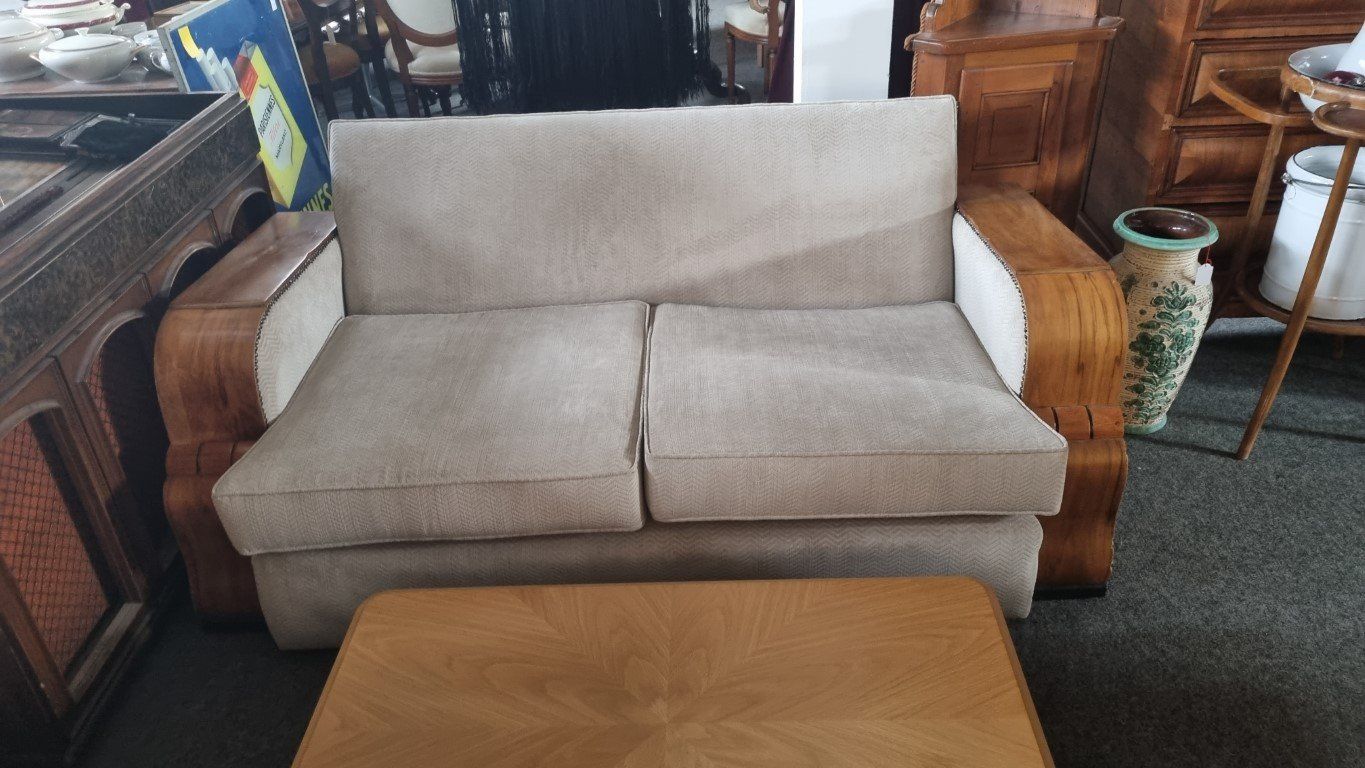 Sessel: Art Deco Sessel Polstergruppe 1930 – Gebraucht aus Flums von Flumsantik 2