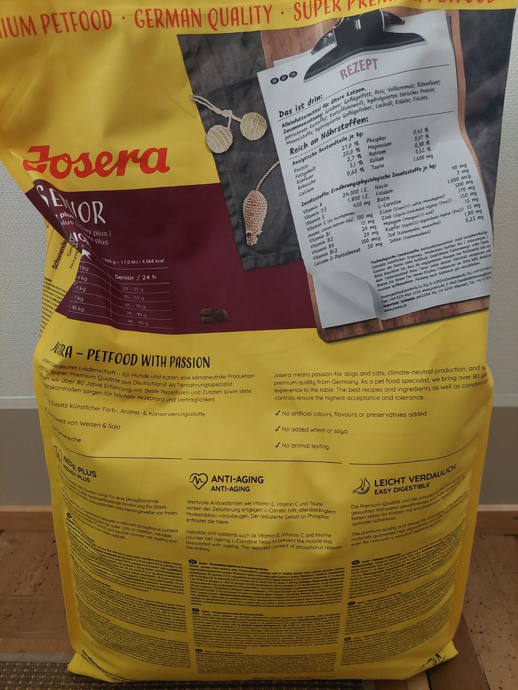 Mangimi: Josera Senior Tockenfutter 10kg Sack – Nuovo e nell'imballaggio originale da Beckenried venduto da Havacola 4