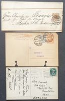 DEUTSCHES REICH: 6 Poststücke aus 1891–1936