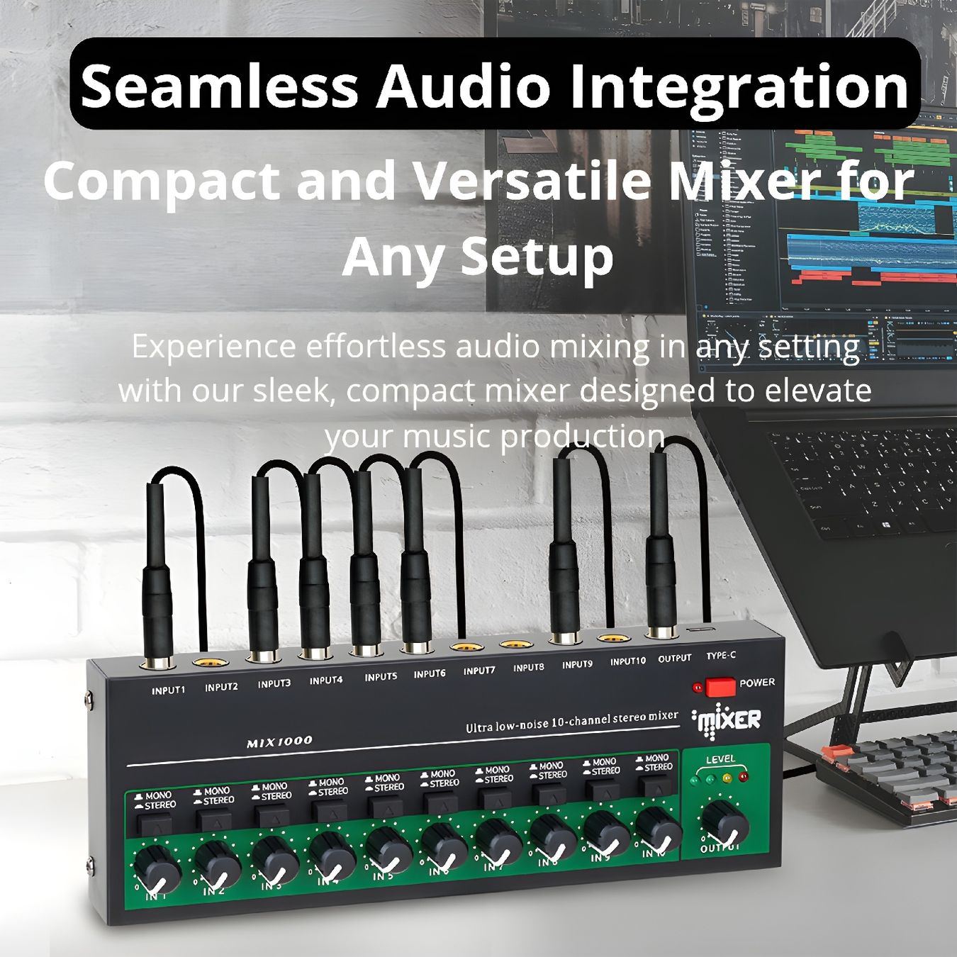 Console di mixaggio: Professional Audio Mixer - 10 Channels, USB-C – Nuovo e nell'imballaggio originale da Villars-sur-Glâne venduto da Danger_Mod 4