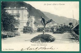 Territet, Le Grand Hôtel, 1904, gelaufen