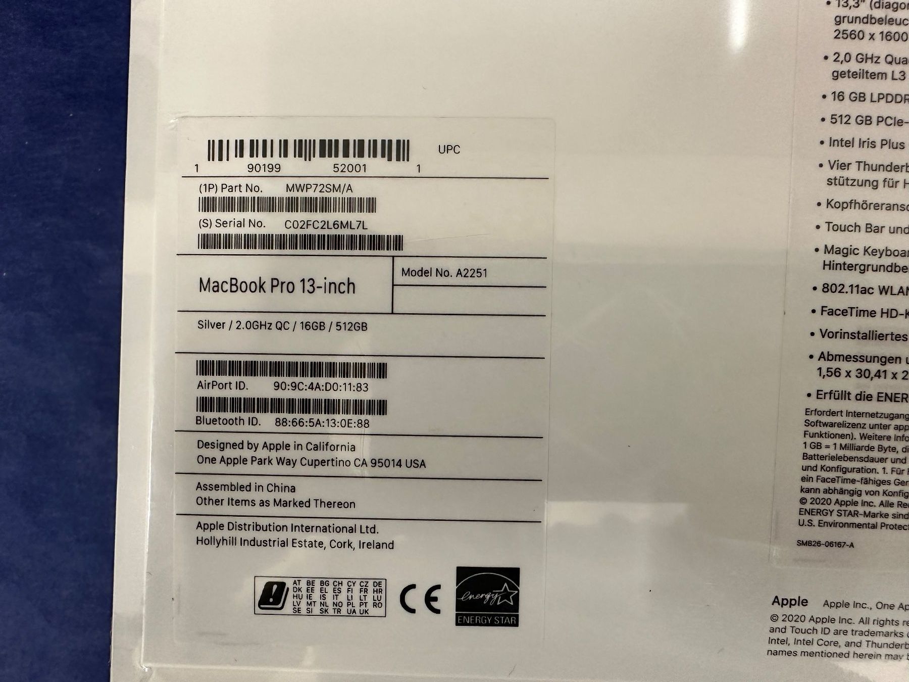 Apple Notebooks: MacBook Pro 13" – Neu und originalverpackt aus Liestal von FuV01 3