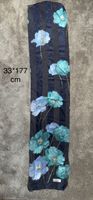Foulard Salangane à motif floral et rayures – 33*177 cm