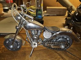 Coole Deko-Motorrad aus Metall, einzigartig, Handarbeit (M)