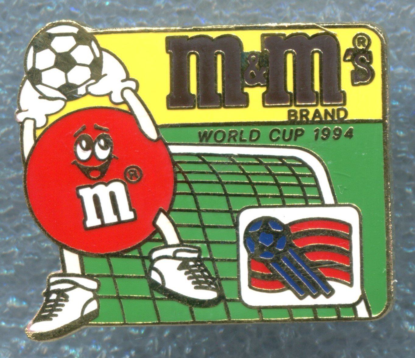 Placchette & Badge: m & m's  WORLD CUP 1994 – Usato da Winterthur venduto da Sammleroase