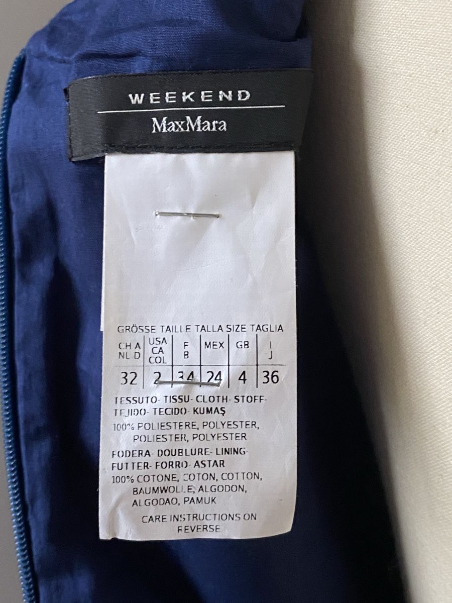 Max Mara Vestiti: MaxMara Cocktailkleid Gr. 32 Dunkelblau – Nuovo (secondo la descrizione) da Kreuzlingen venduto da MeinKleinesAtelier 3