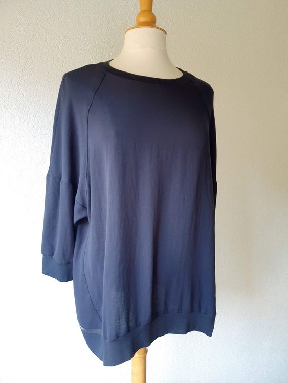 MARC CAIN TUNIKA SHIRT BLUSE N5 L 44 DUNKELBLAU LÄSSIG TOP | Kaufen Auf ...