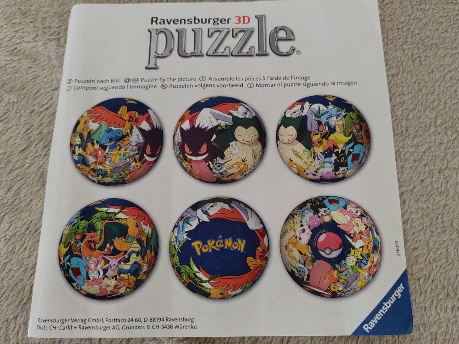 Ravensburger Puzzles: Pokemon 3D Puzzle – D'occasion à Strengelbach par Phorensic_30 1