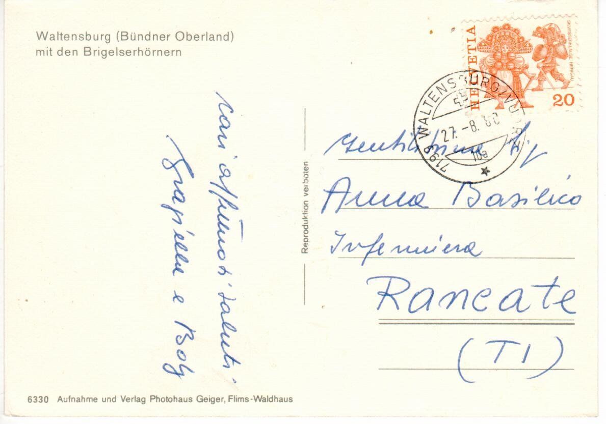 Cartoline postali: Waltensburg – Usato da Wolhusen venduto da Curver9 1