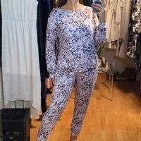Damen Pyjama Set 2-teilig Blumen L/XL sehr elastisch