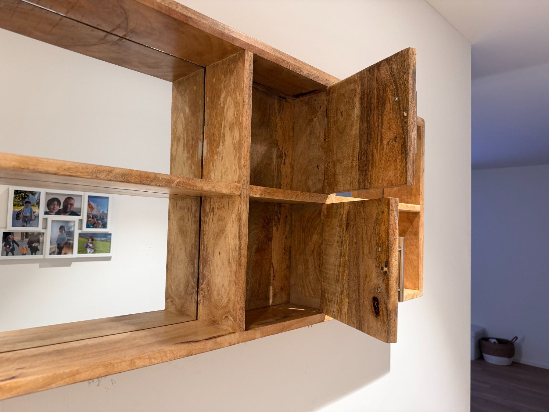Scaffali: Shelf with mirror - Mango Wood x2 – Usato da Cham venduto da Friera 2