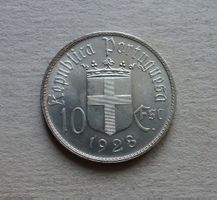 Portugal ++ 10 Escudos 1928, gute Erhaltung