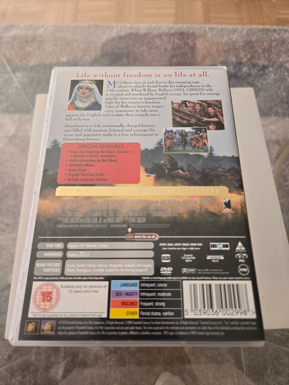 Tutti i DVDs: Braveheart DVD – Usato da Bussigny venduto da Kfdlt 1