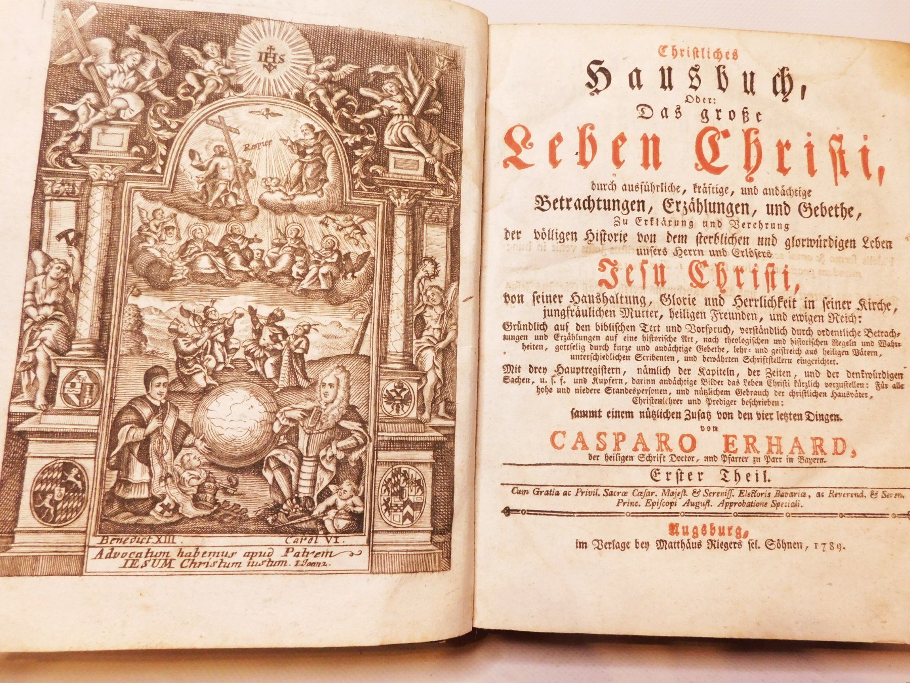 Libri: Leben Christi Casparo Erhard 1789er – Usato da Emmenbrücke venduto da Ulisse-22 4
