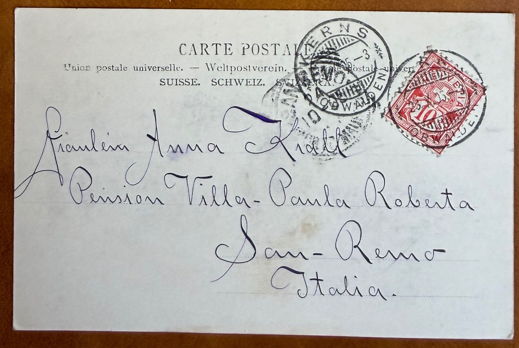Cartoline postali: Zürich - Waldhaus Dolder 1905 – Usato da Lutry venduto da Ediego 1