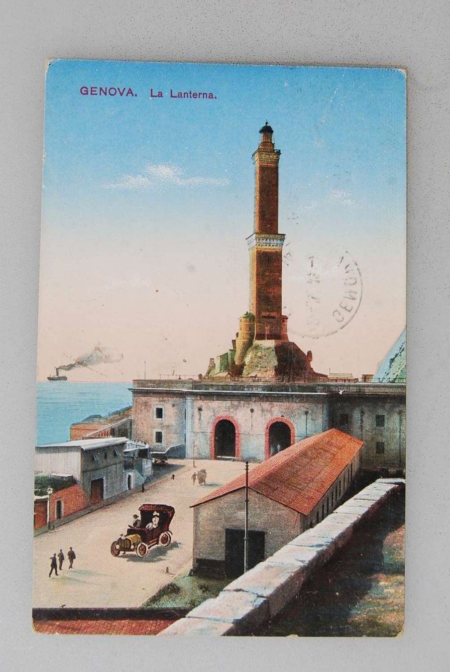 Ansichtskarten: AK Genova - La Lanterna 1914 – Gebraucht aus Rüfenacht BE von Toro06