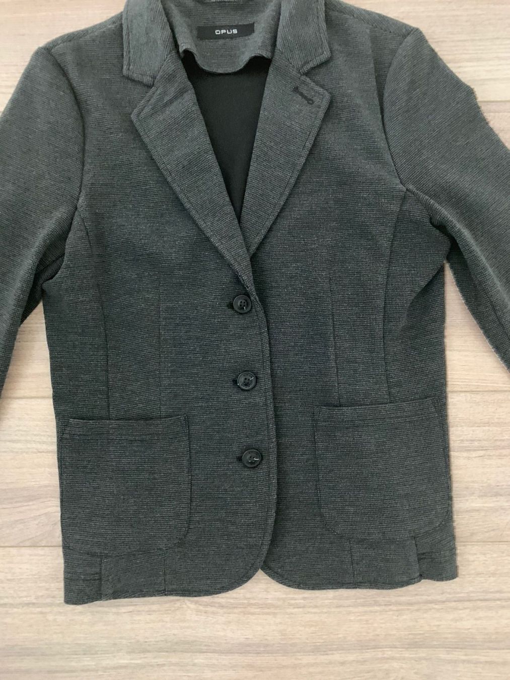 Jacken: Blazer von OPUS in grau/schwarz meliert – Gebraucht aus Bonstetten von VCLS 2
