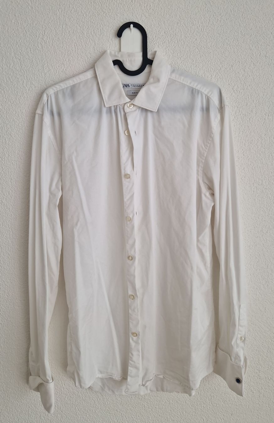 Zara Camicie: Weisses Zara-Herrenhemd Grösse M – Usato da Wittenbach venduto da jo_bi93