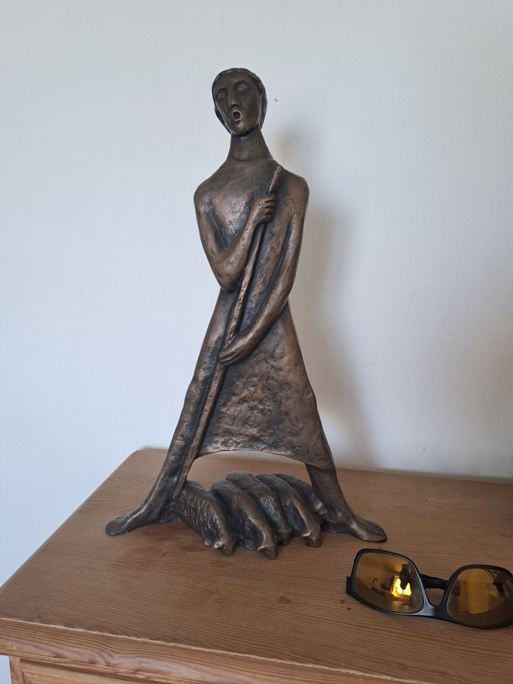 Sculptures & Statues: BRONZE SKULPTUR - "SCHAFHIRTE"- – D'occasion à Landschlacht par 787878