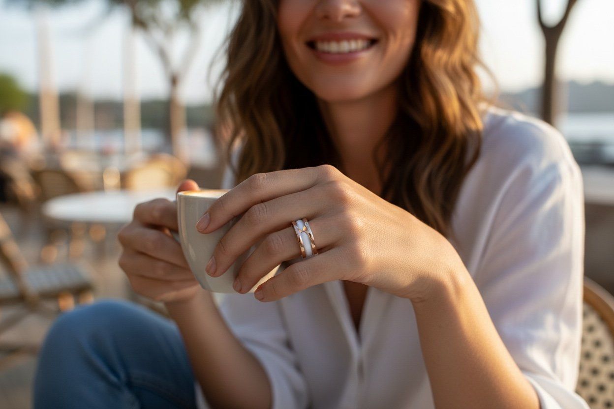 Bulgari Anelli: BULGARI, B.Zero 1 - Ring in Roségold / Keramik – Usato da Zuzwil SG venduto da artimmo 2