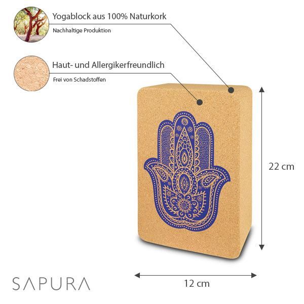 Cura del viso: Sapura - Yogablock Kork – Nuovo e nell'imballaggio originale da Fürigen venduto da kolibri-24 1