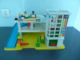 Vintage Fischer- Price  Play Family Garage 60/70iger