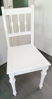 Holzstuhl Stuhl Dekostuhl weiss Shabby Chic Landhaus
