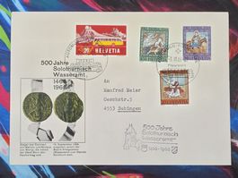 CL28 Enveloppe + Timbre Suisse 1966