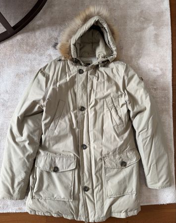 Giacca invernale Rifle con cappuccio e pelliccia, taglia M
