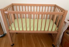 Beistellbett von Tissi inkl. Matratze/Molton/Fixleintuch