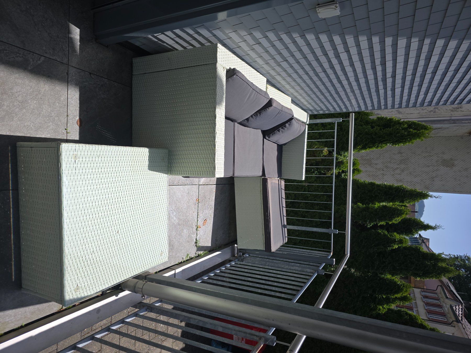 Set di tavolo e panche: Balkon/Terrassen Set 210 x 140 cm – Usato da Degersheim venduto da gogun1973 1