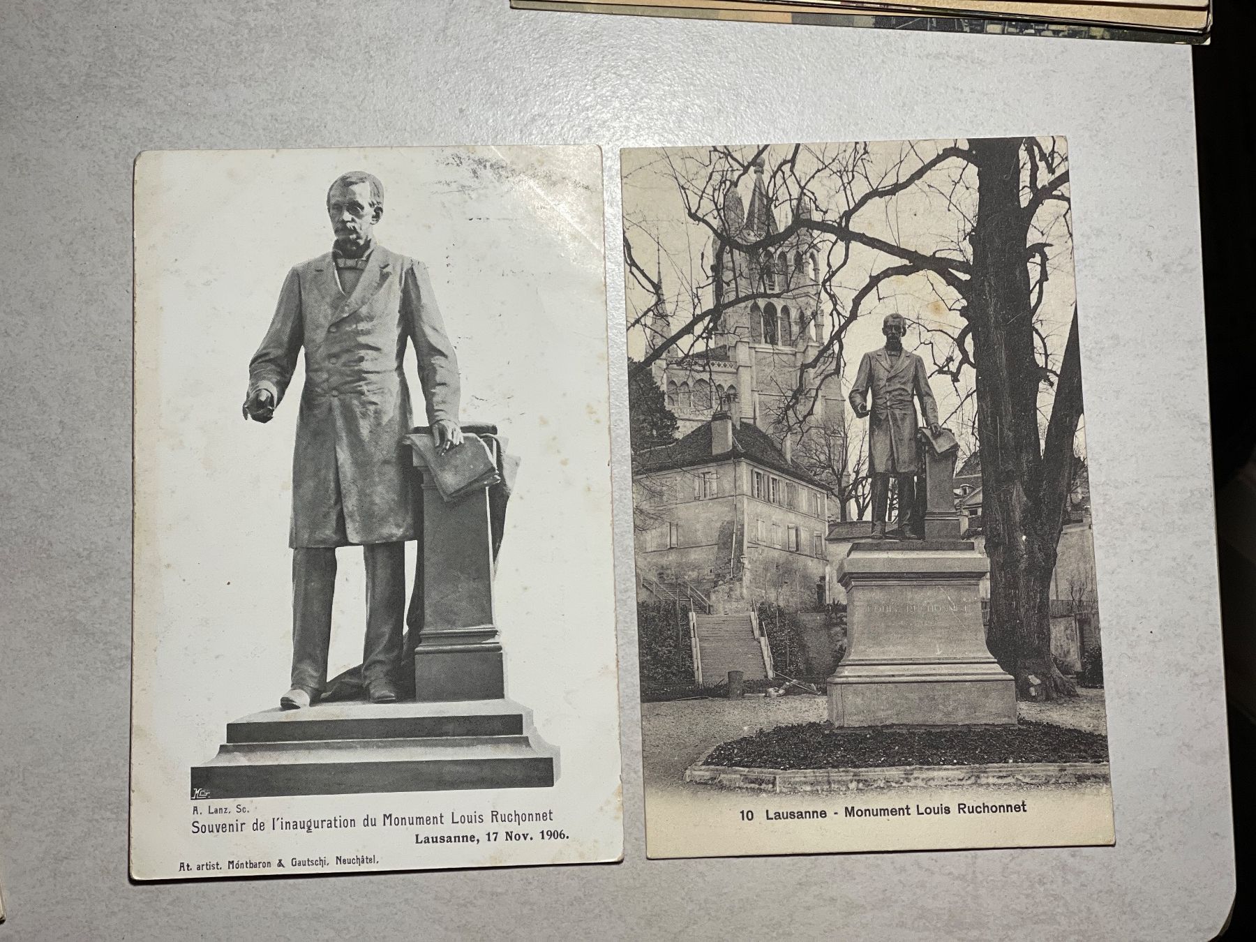 Cartoline postali: Lausanne,Monument Louis Ruchonnet Denkmal, – Usato da Strengelbach venduto da Aschatan5