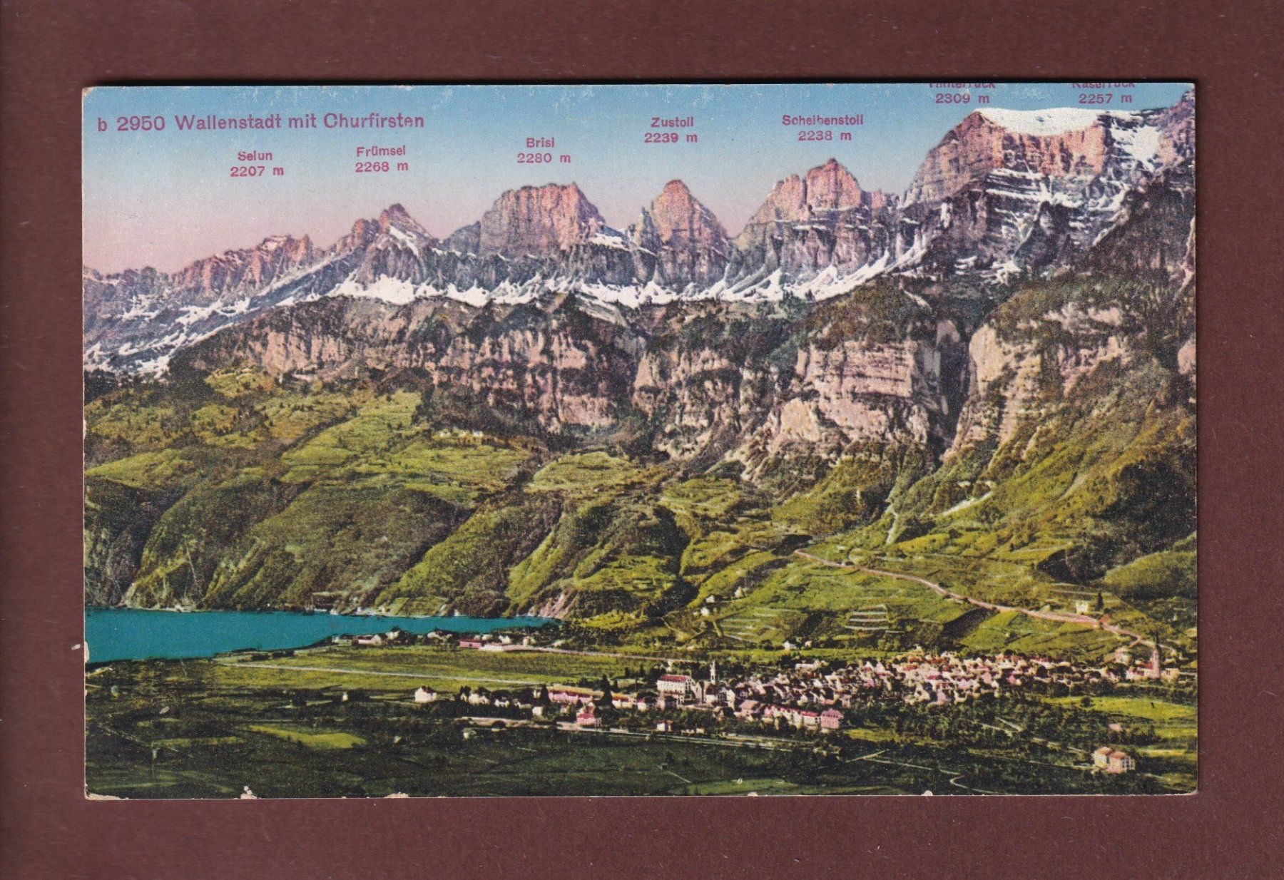 Cartoline postali: WALLENSTADT - Churfirsten - Feldpost – Usato da Pully venduto da nicecards