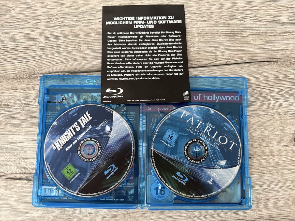 Alle DVDs: Ritter aus Leidenschaft & Der Patriot blu ray – Gebraucht aus Willisau von ste_sc8j 2