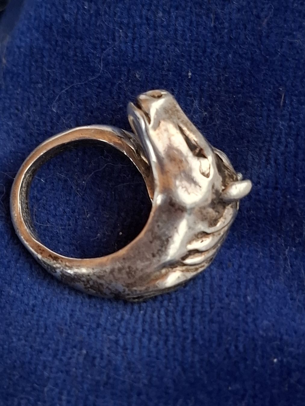 Anelli: Silberring Pferdekopf Ring  800 Silber gestempelt 18 gr.  – Usato da Riniken venduto da bro_slk8 1