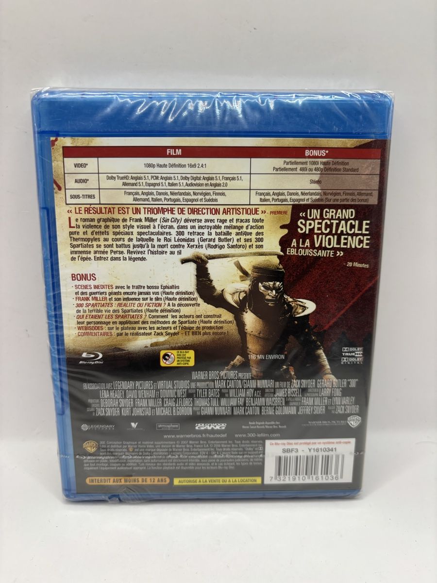 Tutti i DVDs: Blu-ray "300" NEUF – Nuovo e nell'imballaggio originale da Genève venduto da sho_67qj 1