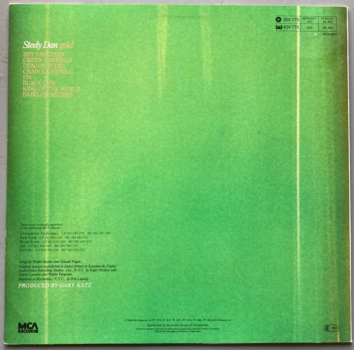 Dischi in vinile: STEELY DAN - GOLD – Usato da Poliez-Pittet venduto da Newtown-Records 1