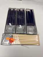 Kerzen blau und beige neuwertig 16 Stk.