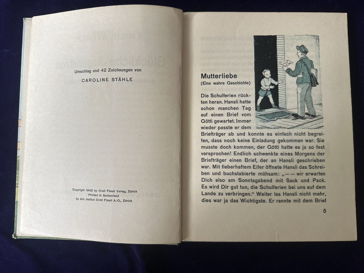 Libri: Antikes Kinderb. Glückliche Jugendzeit, von E. u. C. Stähle – Usato da Zürich venduto da Chaeffeler 4
