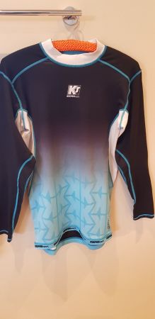 Keeper Sport Shirt, Gr. M, schwarz/weiss