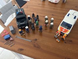 Playmobil Polizei, Sanität, Feuerwehr